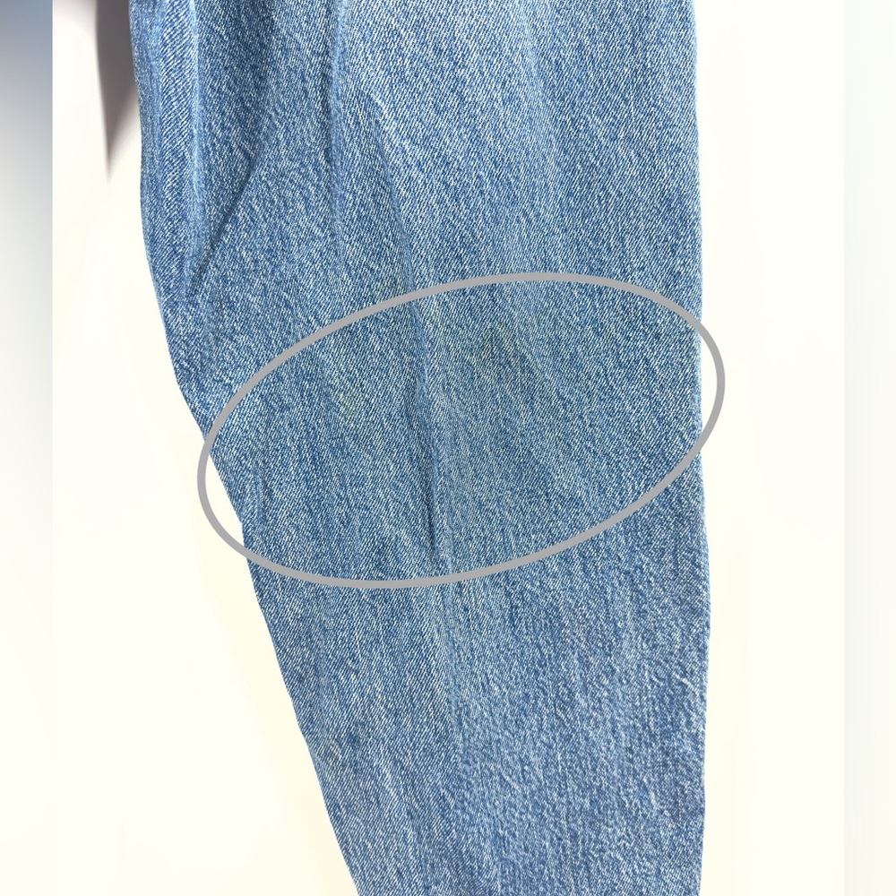 Gap High Rise Barrel Jeans Womens Size 28/6 Petite Light Indigo Wash - Picture 10 of 11